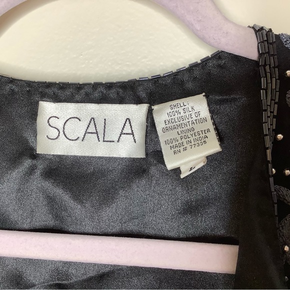 < Vintage SCALA Beaded Jacket size Large > - Picture 3 of 8